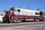 Southern Pacific U25B #6800 in Bicentennial paint.